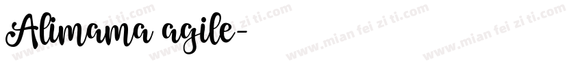 Alimama agile字体转换